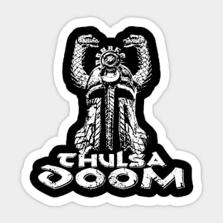 Helmet of Doom (Black Print) Sticker